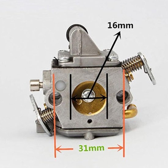 Geschikt voor MS170 MS180 C1Q-S57A Carburateur voor STIHL 017 018 MS 170 180 180C MS170 MS180 MS170C MS180C Kettingzaag met Luchtfilter Afstellingsset van HURI — afbeelding 2