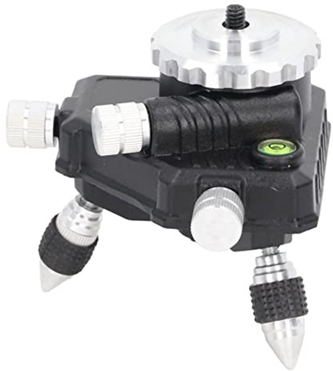 Dailygoods - 360° Niveau-aanpassingsbasis - Draaibare Fijnafstemmingsadapter - Hoog draagvermogen - Ideaal voor lijnlaser - Precisie metingen - Geschi...