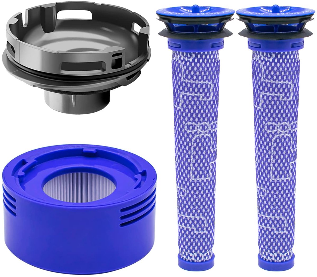 Motorachterklep geschikt voor Dyson V7 en V8 stofzuigers, inclusief 1 motorachterklep, 1 achterfilter en 2 voorfilters.