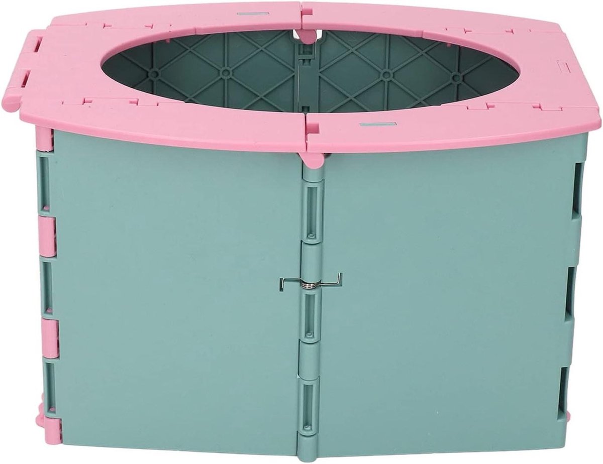 Babytoilet Draagbaar Potje - Opvouwbaar Trainingspotje - Onderweg Zindelijk - Gemakkelijk Te Reinigen - 17 x 17 x 6 cm