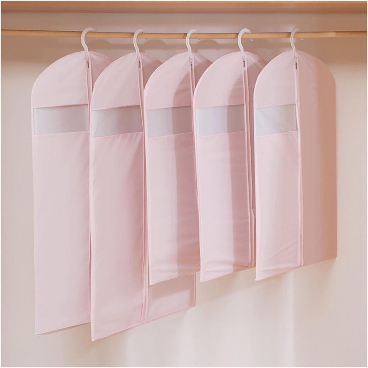 Kledinghoezen - Pakhoezen - Kleding Opbergen - Ademend Materiaal - 60x130cm - Roze