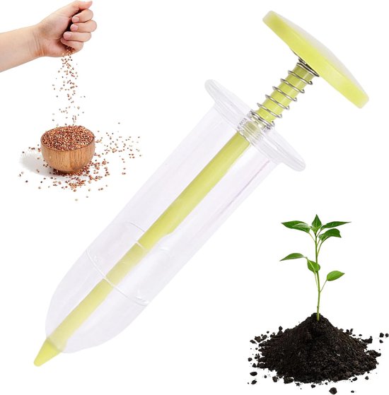 Zaaier Dispenser - Plantensteker - Zaaien en planten - Ergonomisch ontwerp - 52 cm - Groen — afbeelding 5