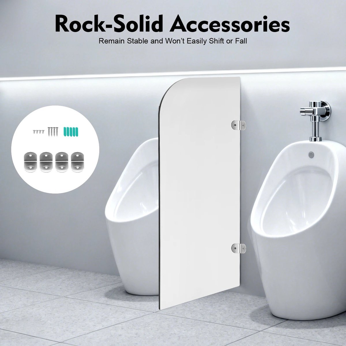 Dailygoods 40*90cm Urinoir Scherm Wc Partitie, Wandmontage Mannen Urinoir Partitie Scherm, Urinoir Partitie Divider Sche