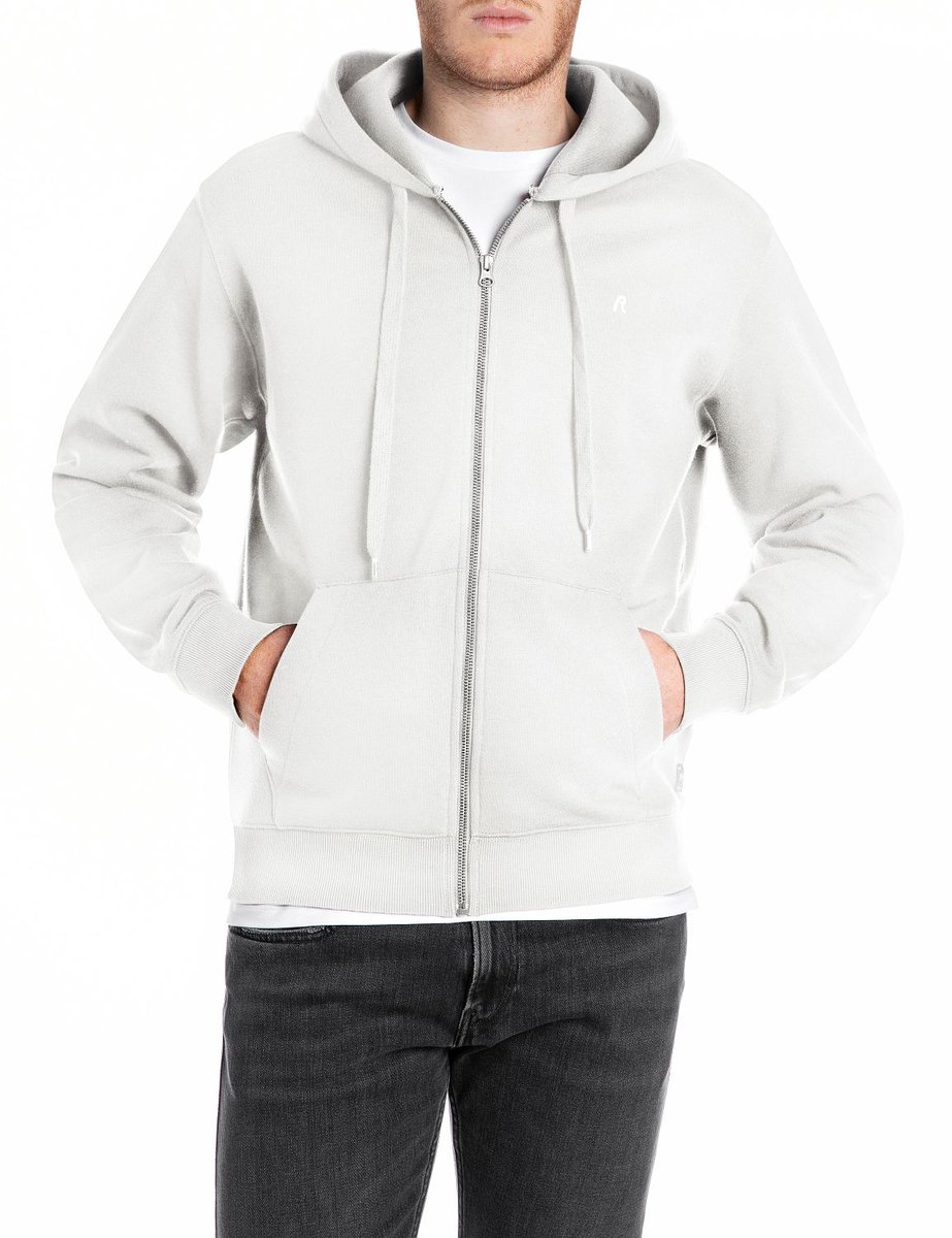 Replay Heren Sweatshirt regular fit Wit S Volwassenen