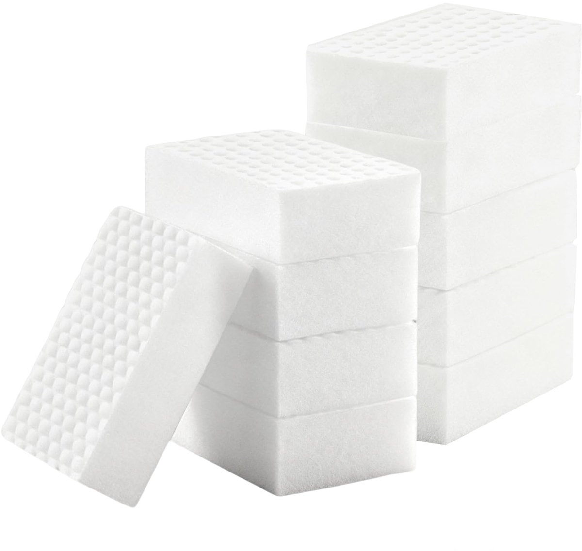 Dailygoods- Vuilgumspons 10 stuks - Magische Spons - Schoonmaakspons - Wandgum - Voor Huishouden - 10 x 7 x 2 cm