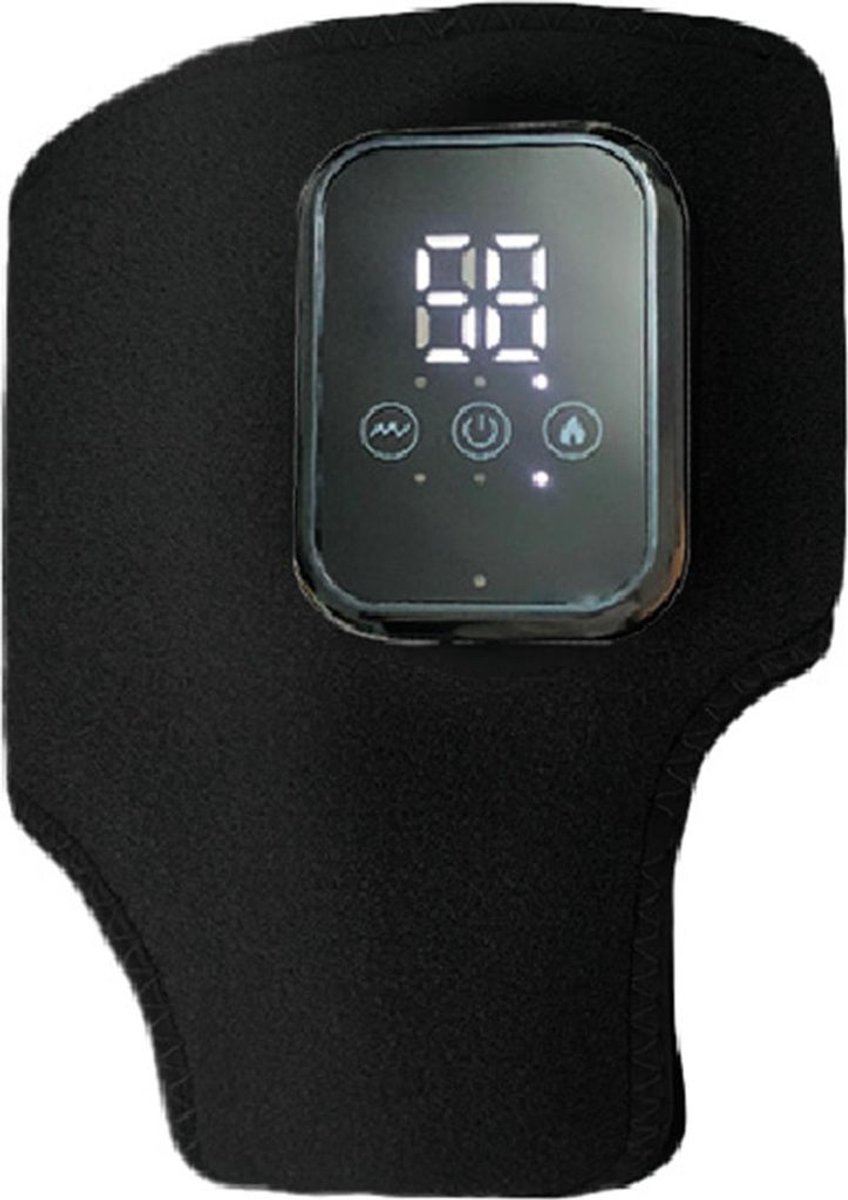 Een draadloze enkelmassager, een 3-in-1 voetmassager met een verwarmd enkelverband, 3 vibratiestanden en 3 verwarmingsniveaus.