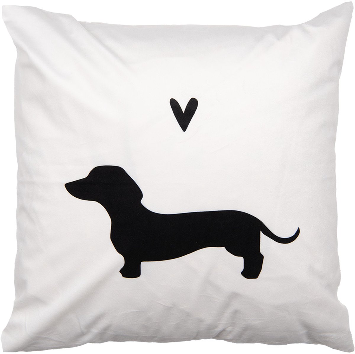 Clayre & Eef Sierkussen Wit Synthetisch Hond