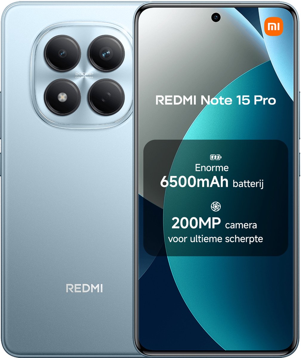 Xiaomi Redmi Note 15 Pro 4G - 12 GB 512 GB - 6500 mAh - Blauw