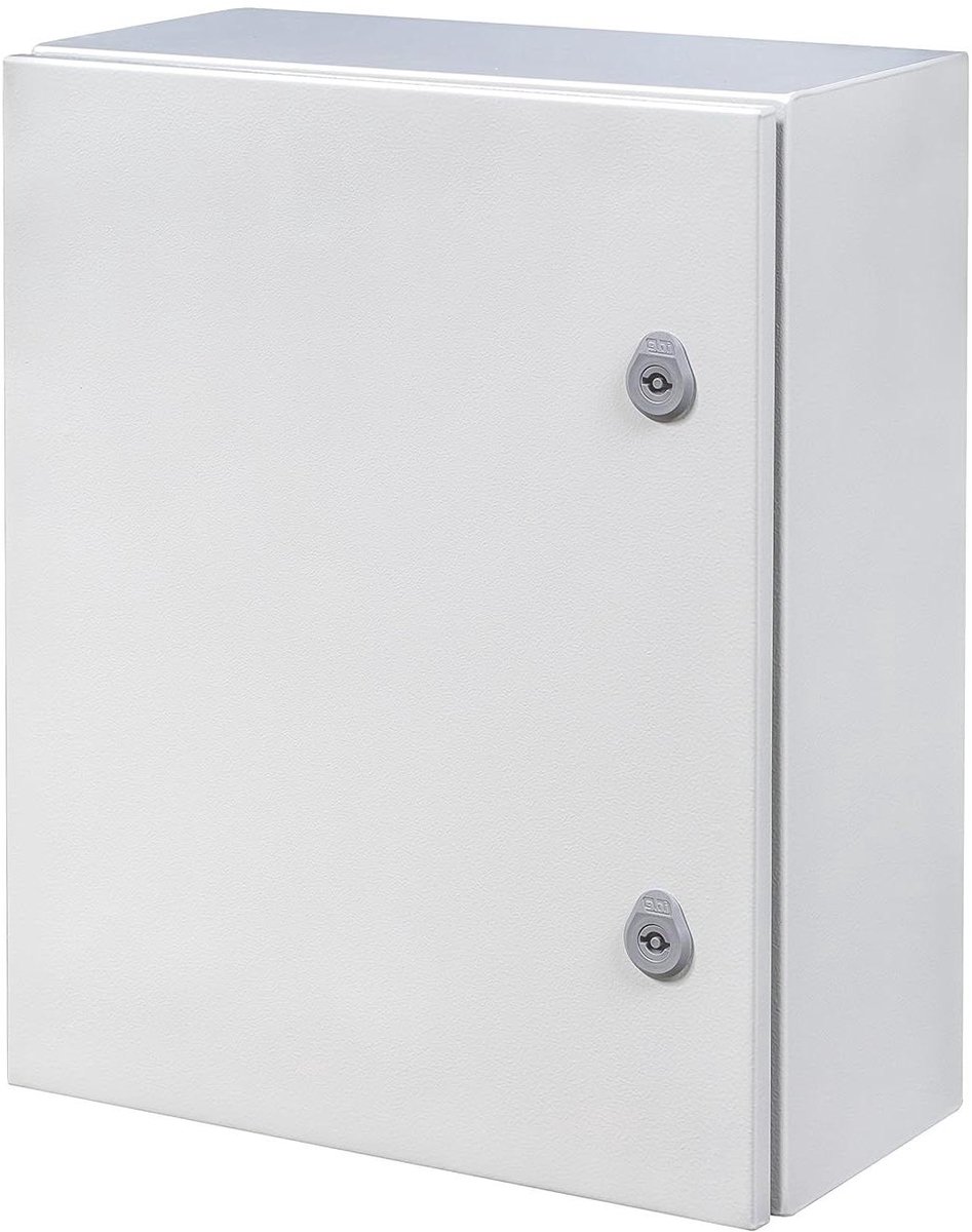 Stoppenkast - Distributiekast - Elektrische Installatie - Ondoorzichtige Deur - 600x400x250mm - Grijs
