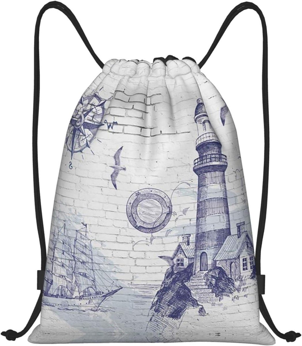 Trekkoord Zakken - Sport Tassen - Gym en Reizen - Waterdicht Polyester - Medium - Zon Reflectie Print