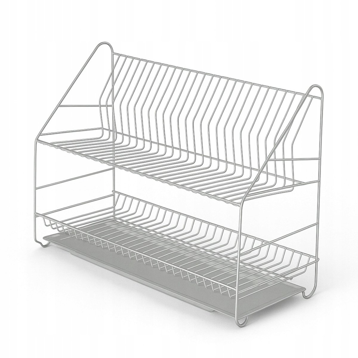 Wakpol 2-laags Afdruiprek Keuken - Zilverkleurig, 50cm