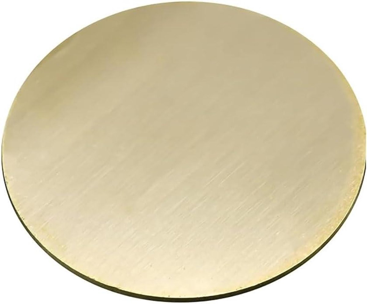 Messing Ronde Plaat - Koperen Metaal - Handwerk & Onderhoud - Hoge Kopergehalte - Diameter 160mm - Goudkleurig