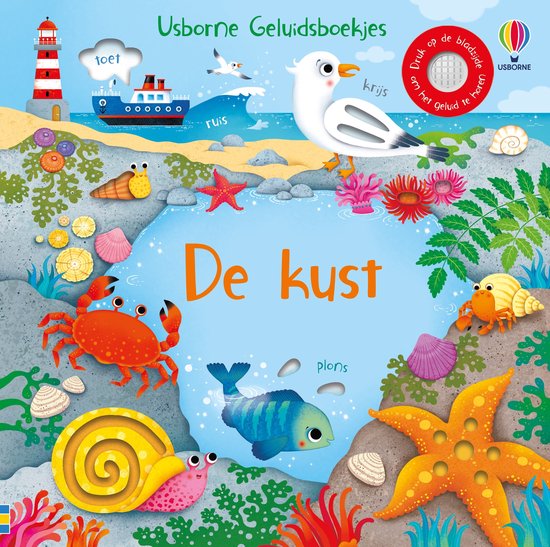 Usborne Geluidsboekjes - Geluidsboekje – De kust - cover