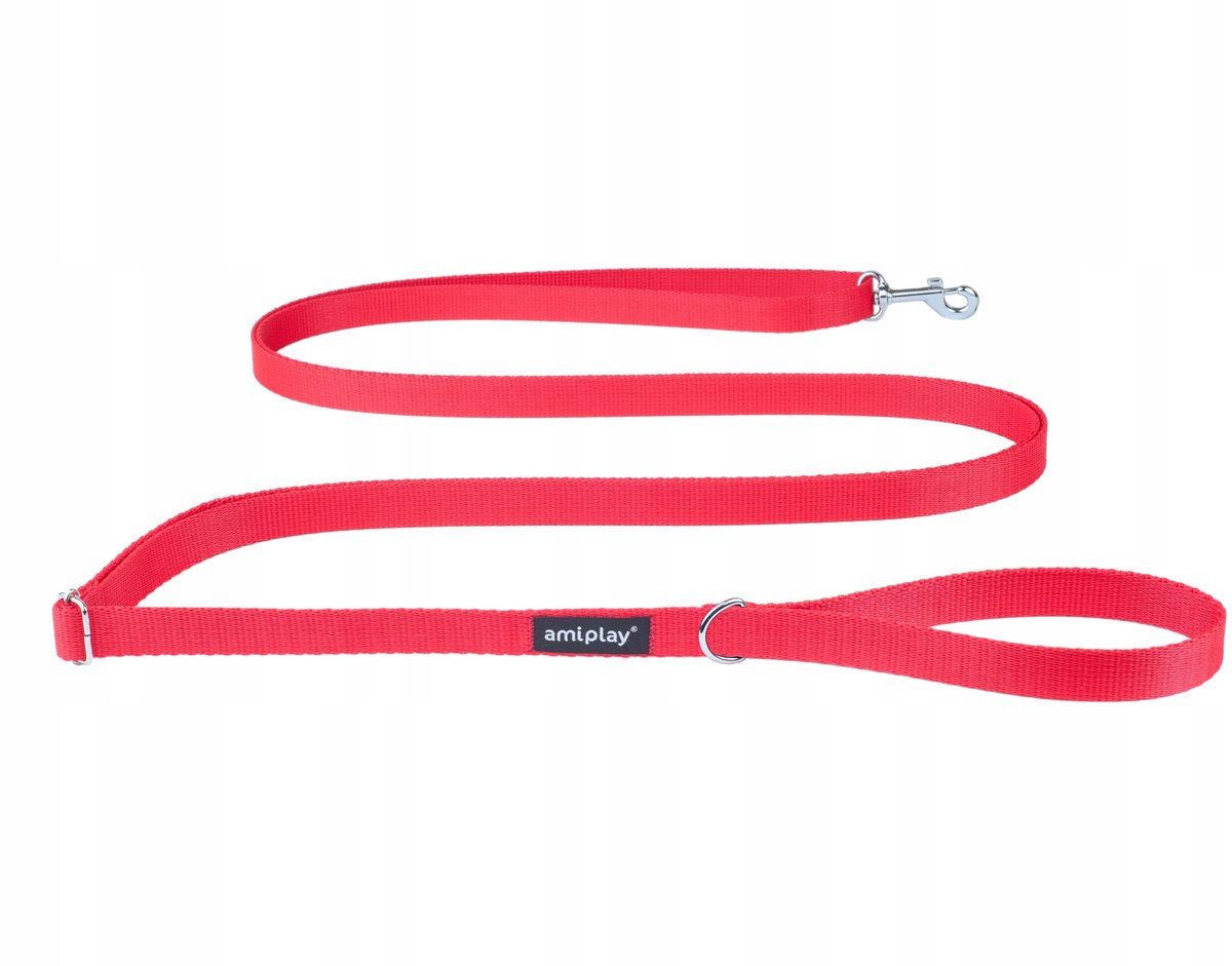 Amiplay Basic Verstelbare Hondenhalsband Easy Fix L Rood