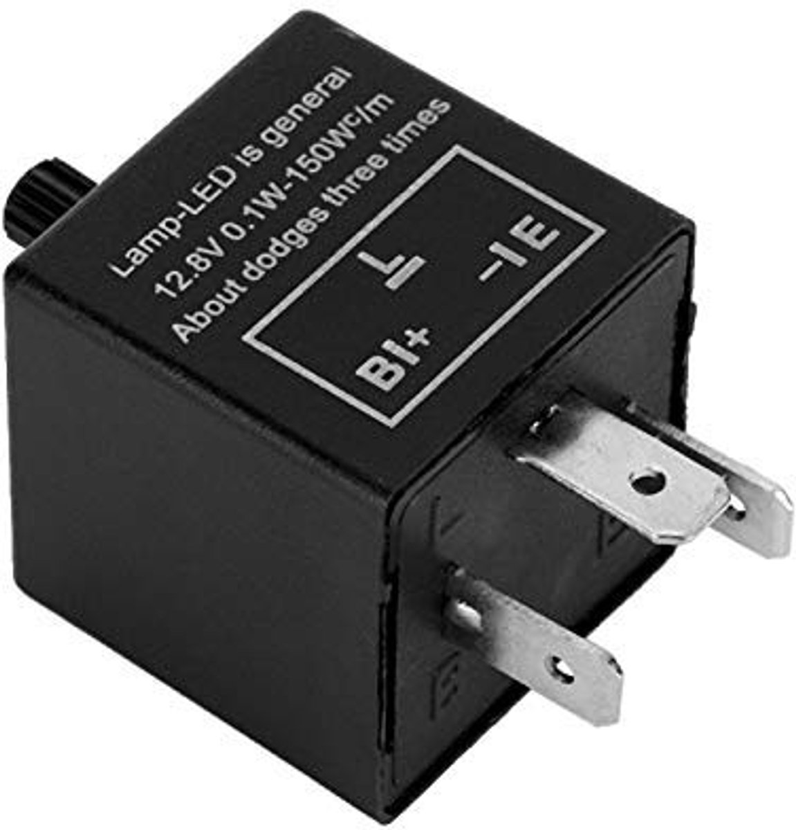 SOUQONE - 12V 3-Polig Elektronisch Knipperlicht Relais - LED - Verstelbaar knipperrelais - Centraal knipperlicht motor - Veiligheid - Betrouwbaar e...