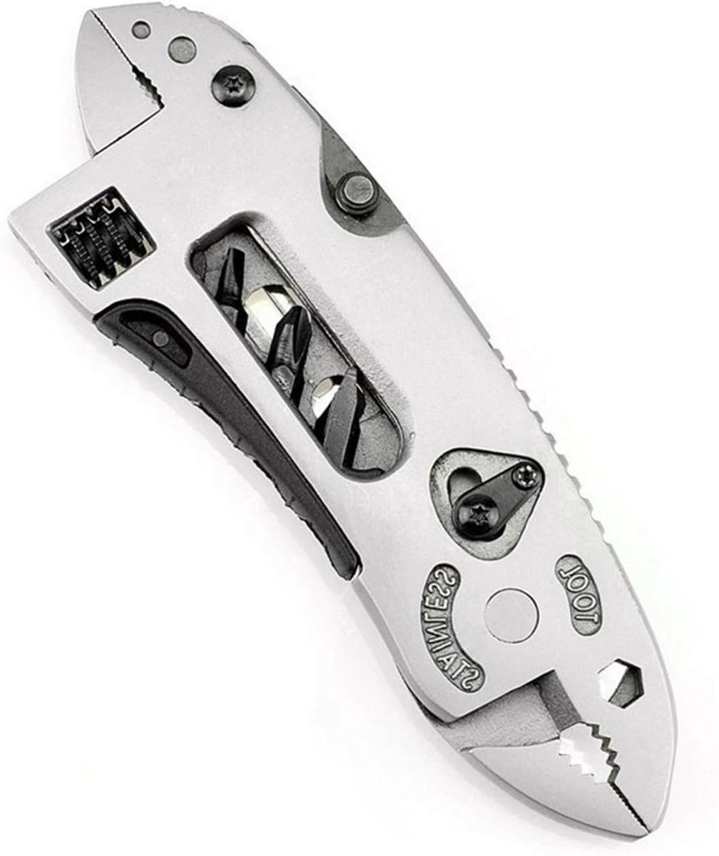 Multitool Tang Set - Zakgereedschap Reparatie - Outdoor Activiteiten - Roestvrij Staal - Compact Ontwerp - Zilver
