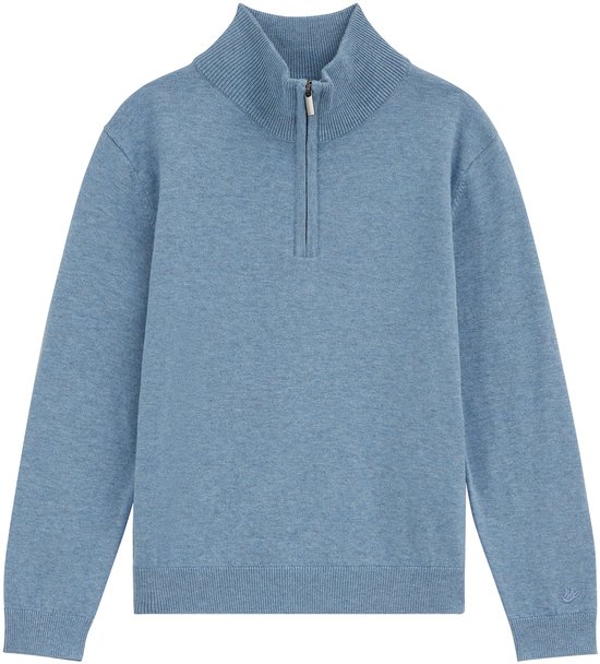 WE Fashion Jongens gebreide trui met quarter-zip