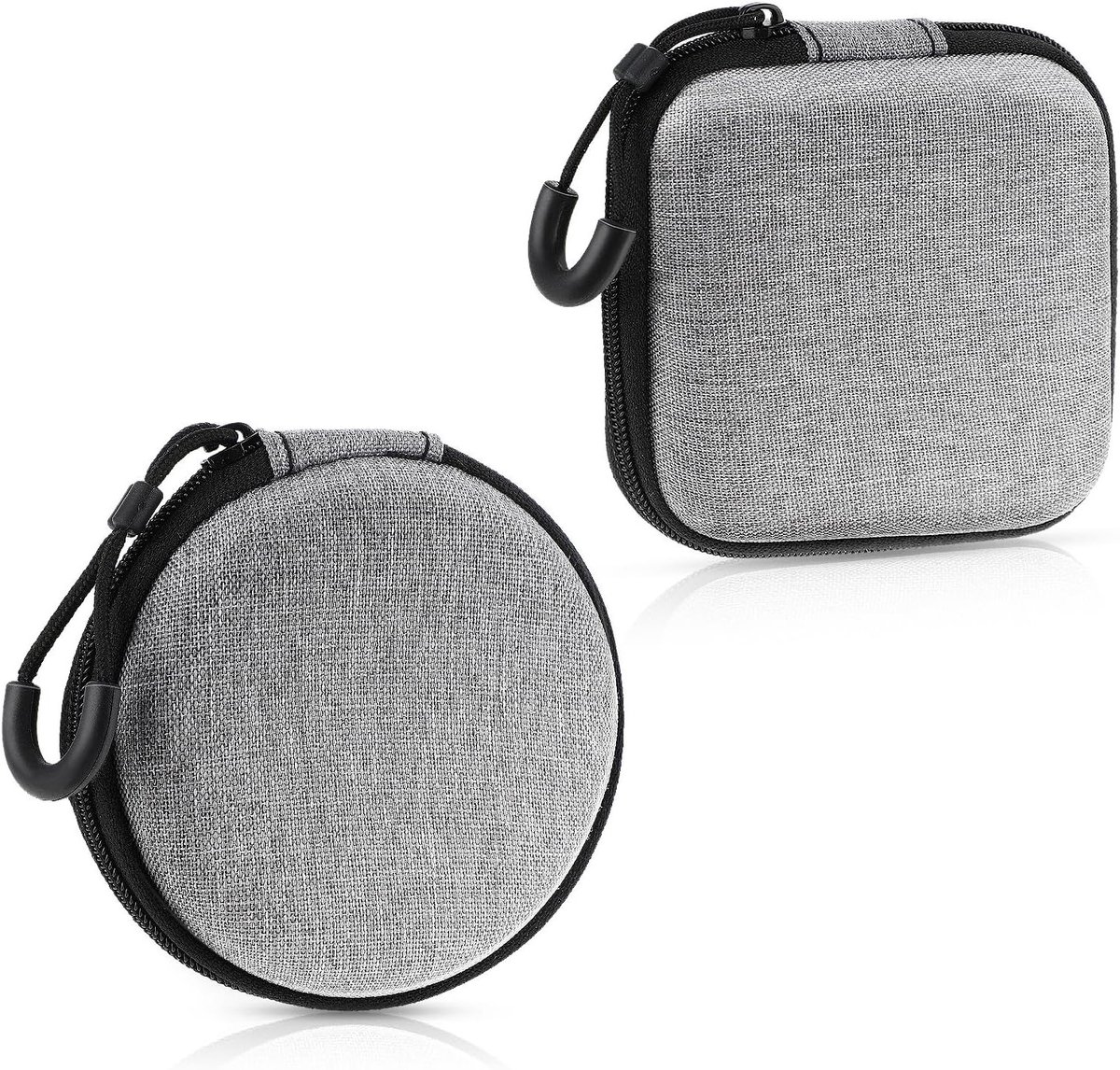 Set van 2 Mini Hoofdtelefoon Dozen, Draagbare Hoofdtelefoons, Beschermende Hardcase voor Elektronische Reizen, EVA Materiaal, Ideaal voor Oordopjes en Accessoires