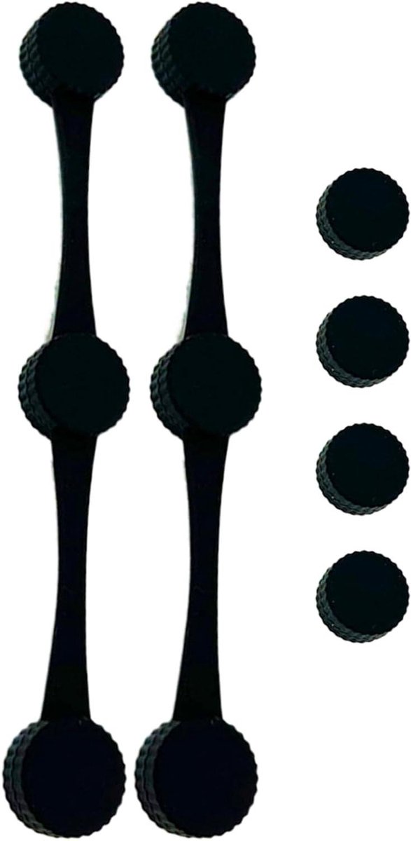 Airfryer Magneet Clips - Hittebestendige Fixers - Veilig Bakken - Voorkomt Vlekken - 123 cm - Zwart