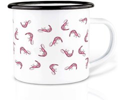 Ligarti Handgemaakte emaille mok garnaal 300ml