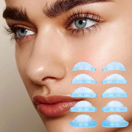 Wimperlift Shields - Wimperkrul Pads - Natuurlijke Wimpers Krullen - Innovatief Ontwerp - 5 Paar - Blauw