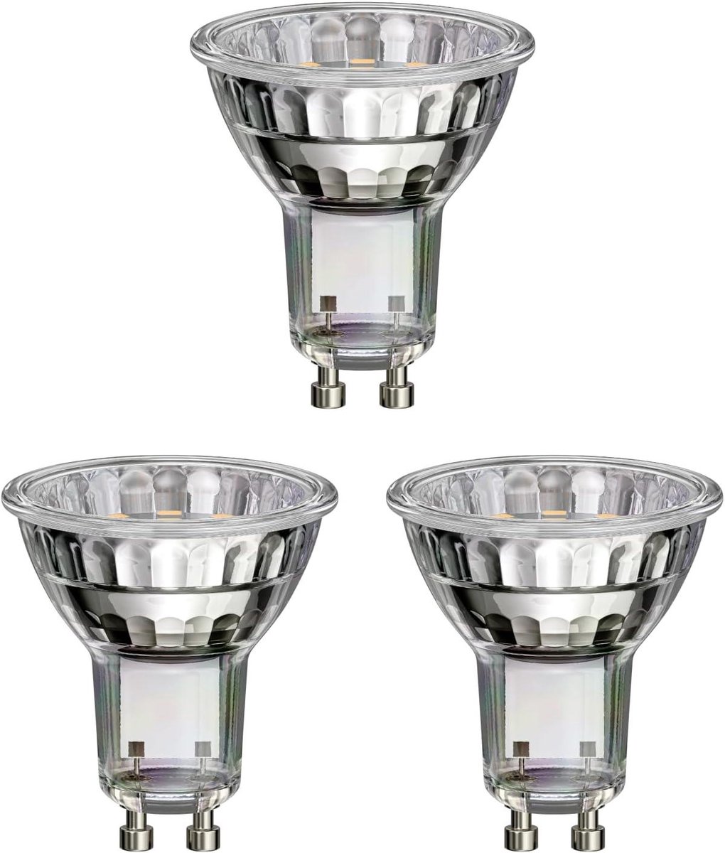 LED Lampen GU10 - Reflectorlamp PAR16 - Sfeerverlichting Creëren - Zuinige LED Technologie - 50x55 mm - Zilver