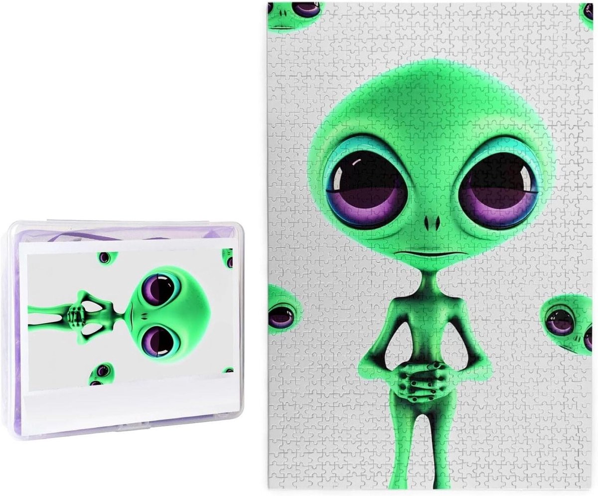 Houten Puzzel - Gepersonaliseerde Puzzel - Ontspannen Tijd - 1000 Stukjes - 75 x 50 cm - Groen