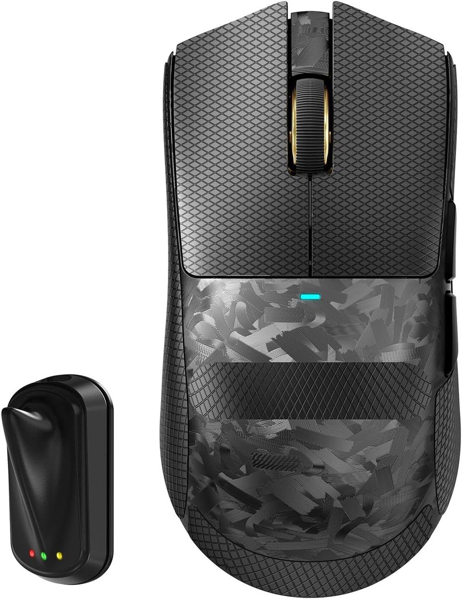 Draadloze Gaming Muis - PC Muis E-sport Muis - Intensief Gamem - Ultralicht Koolstofvezel - 59g - Zwart