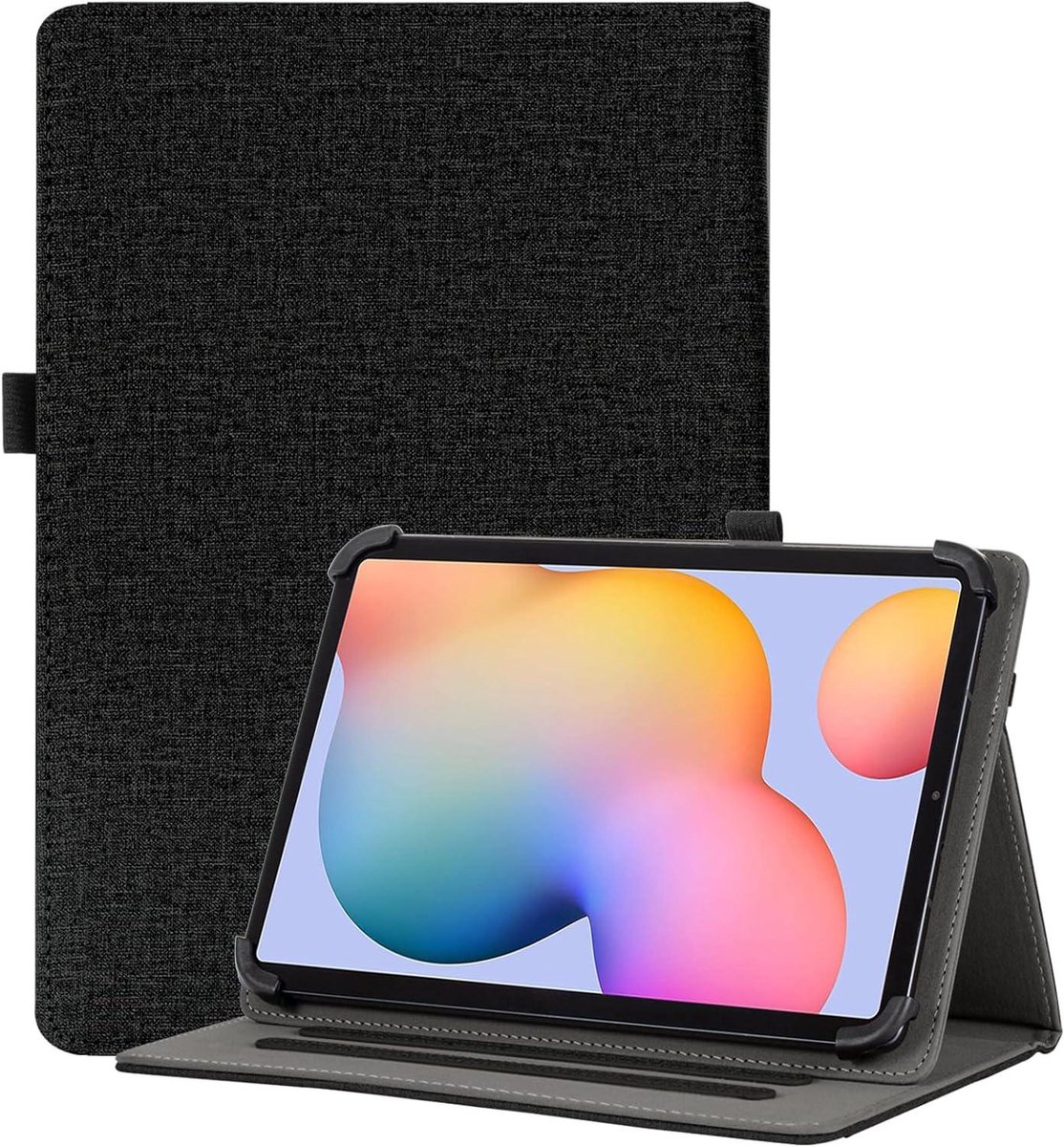 Universele Tablethoes - Beschermhoes Tablet - Veilig Gebruik - Multi-hoek Standaard - 12-13 inch - Zwart