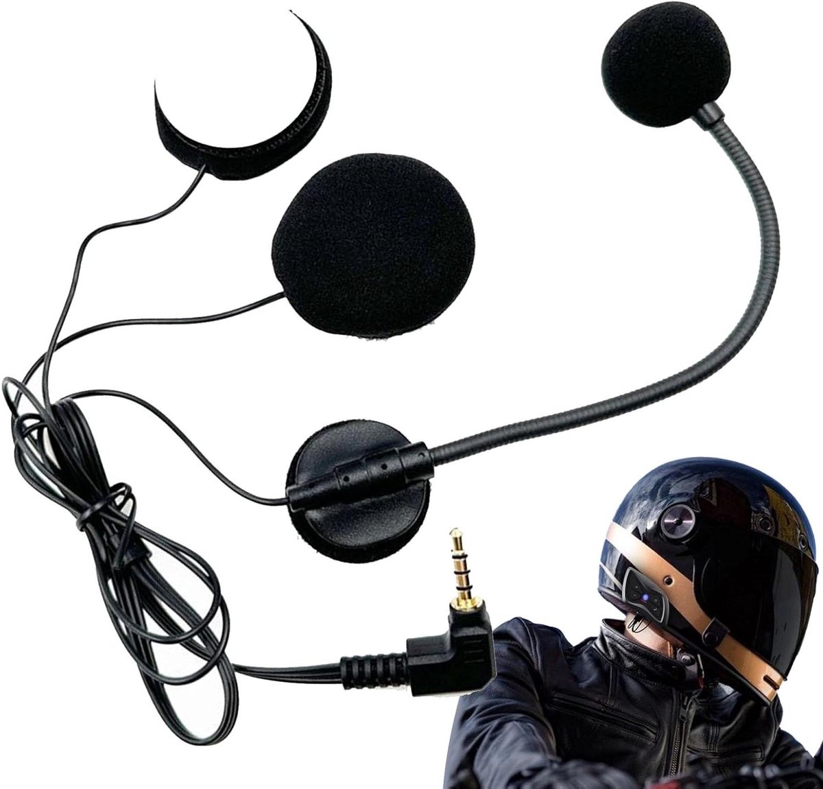 Motorfiets Helm Communicatie - Helm Headset Audio - Motorrijders Communicatie - Modulair Systeem - 6 x 6 x 2 cm
