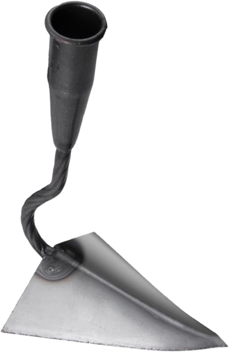 Tuinhakselaar - Onkruidsteker Bodemwoeler - Bodem Voorbereiden - Ergonomische Driehoeksvorm - 21 Cm - Grijs