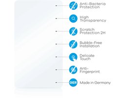 upscreen - Screenprotector voor HP E24t G5 Touch-Monitor - Folie Beschermfolie transparant antibacterieel