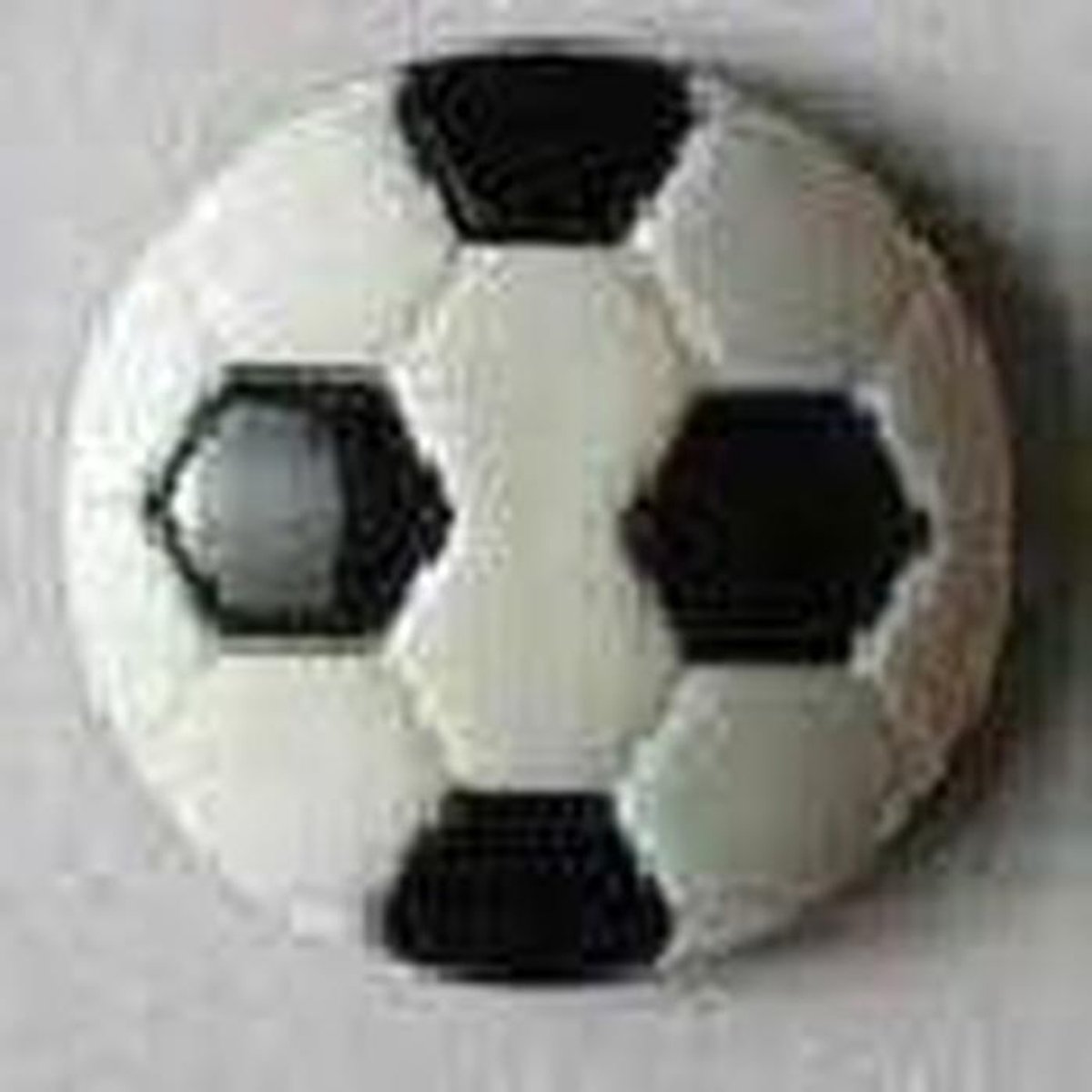 Kinderknopen - Kledingknopen Naaiknopen - Kleding Versieren - Voetbal Design - 13mm - Zwart Wit