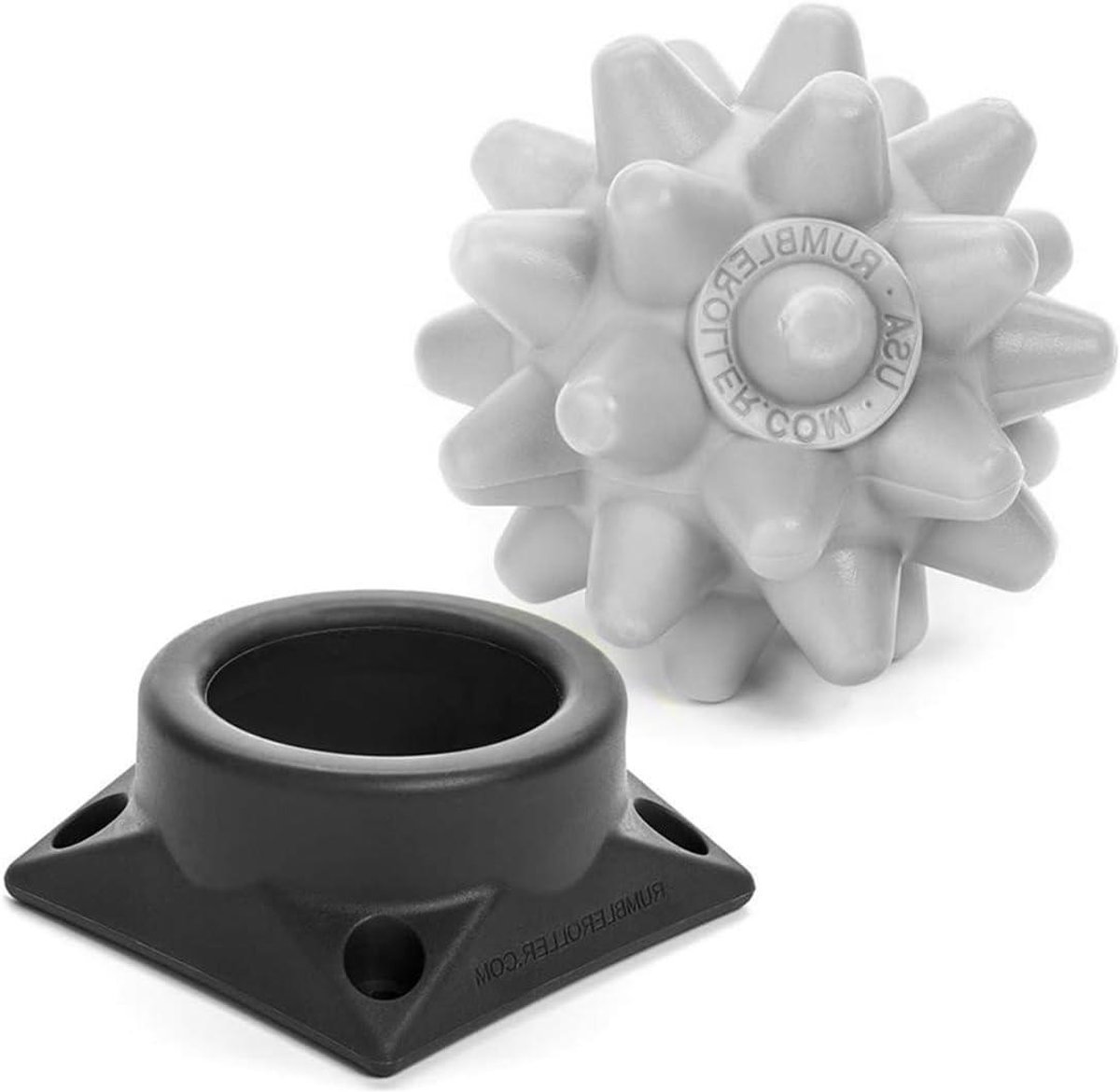 Massagebal - Spierroller - Spierknopen verlichten - Gerichte diepe massage - 10 x 6 x 12 cm - Zwart