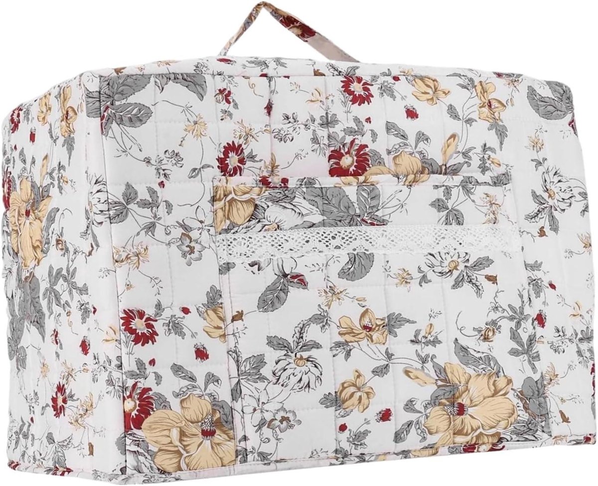 Naaimachinehoes - Beschermhoes - Stofvrij Werken - Boho Bloemenontwerp - 43x24x35cm - Multicolor
