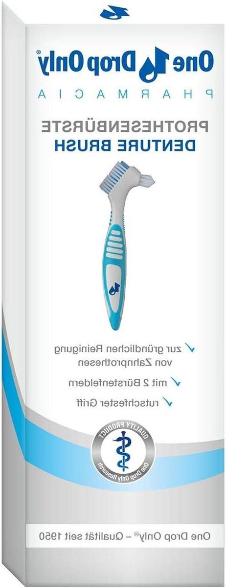 Prothesenborstel - Kunstgebit Borstel - Reiniging Tandprothesen - Anti-slip Handgreep - 3 Stuks - Wit