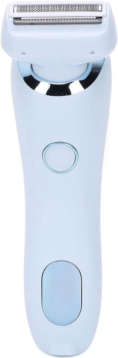 Elektrische Lady Trimmer - Ontharingsapparaat Vrouwen - Gladde Huid - Veilig Niet Irriterend - 800 mAh Batterij - Blauw