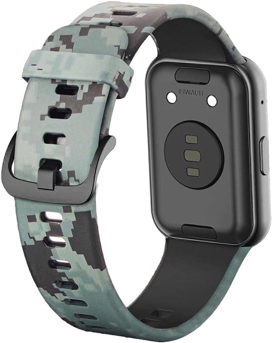 Zachte silicone sportarmband voor smartwatch, geschikt voor Huawei Watch Fit, ademend en comfortabel voor dagelijks gebruik