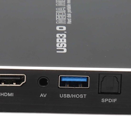 4K Mediaspeler, Ultra HD Video Muziek Foto PPT-speler met Loop Play, 5GB Interne Opslag, AV-uitgang, USB 3.0, voor Zakelijk Gebruik Thuis (EU-stekker) — afbeelding 4