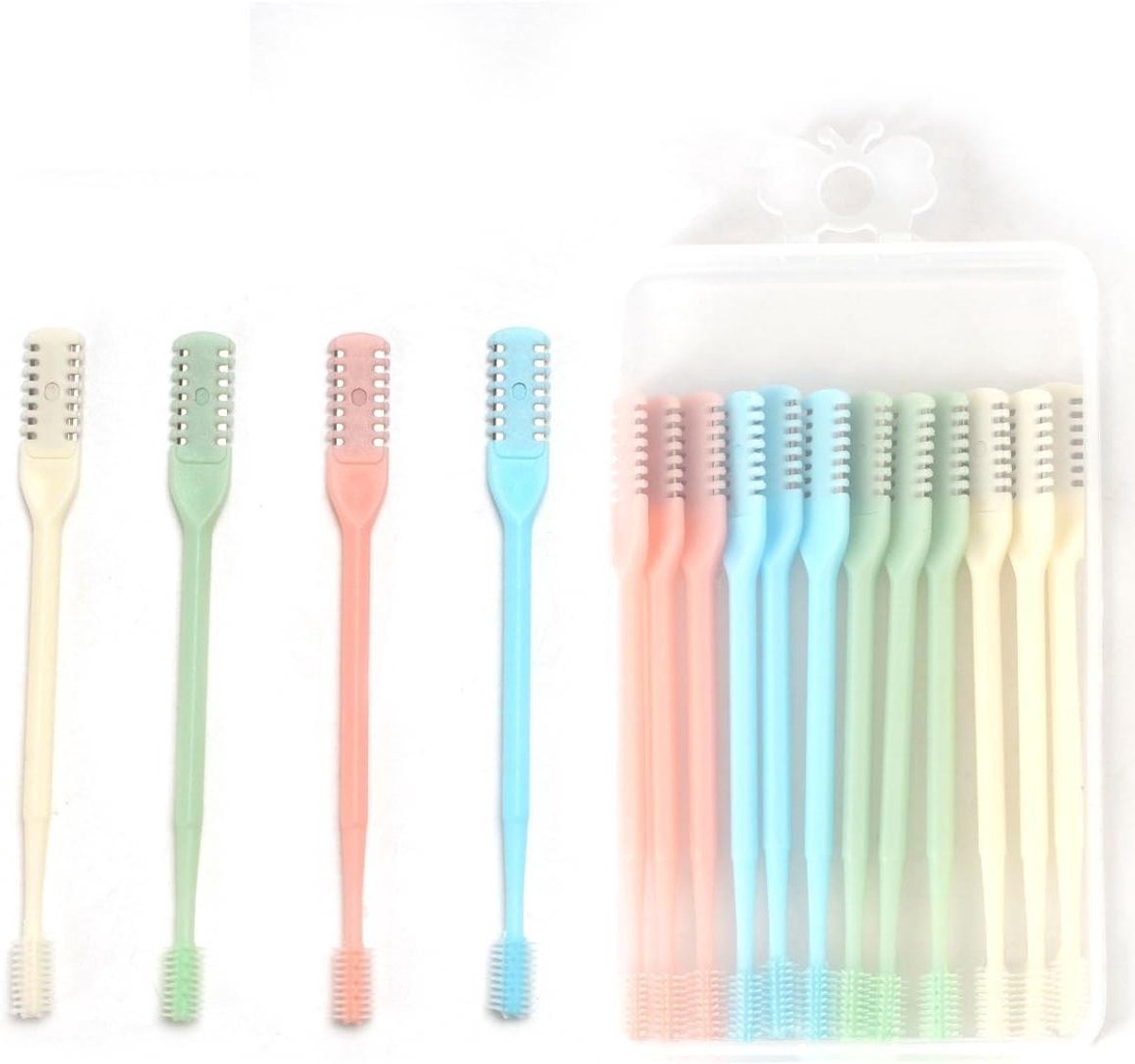Neushaar Trimmer - Gezichtsverzorging Tool - Persoonlijke Hygiëne - Dubbelzijdig Snijdend - 12 Stuks - Multicolor