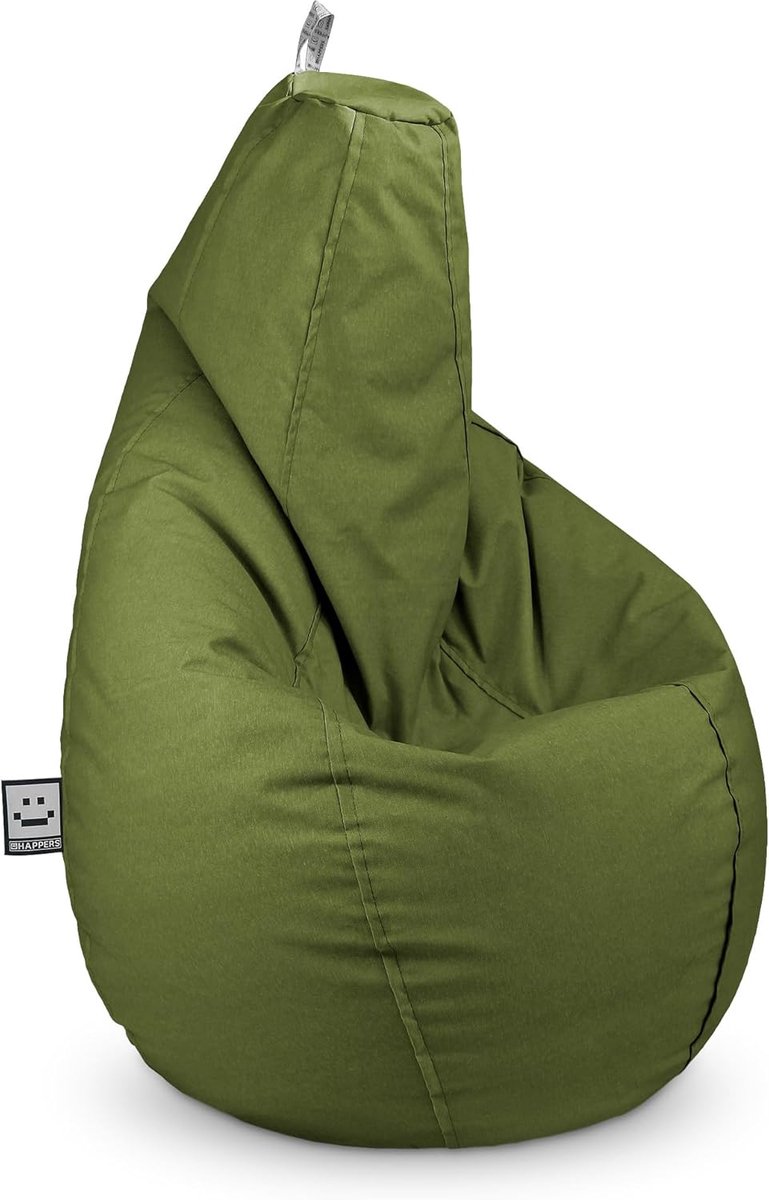 Zitzak Stoel - Zitpoef - Ontspannen Buiten - Waterafstotende Stof - XXL 90x90x135cm - Groen