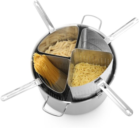 Hendi Pastakoker Inzet - 1,5 Liter - 16x16(H)23cm - 1/4 pan van HENDI — afbeelding 3