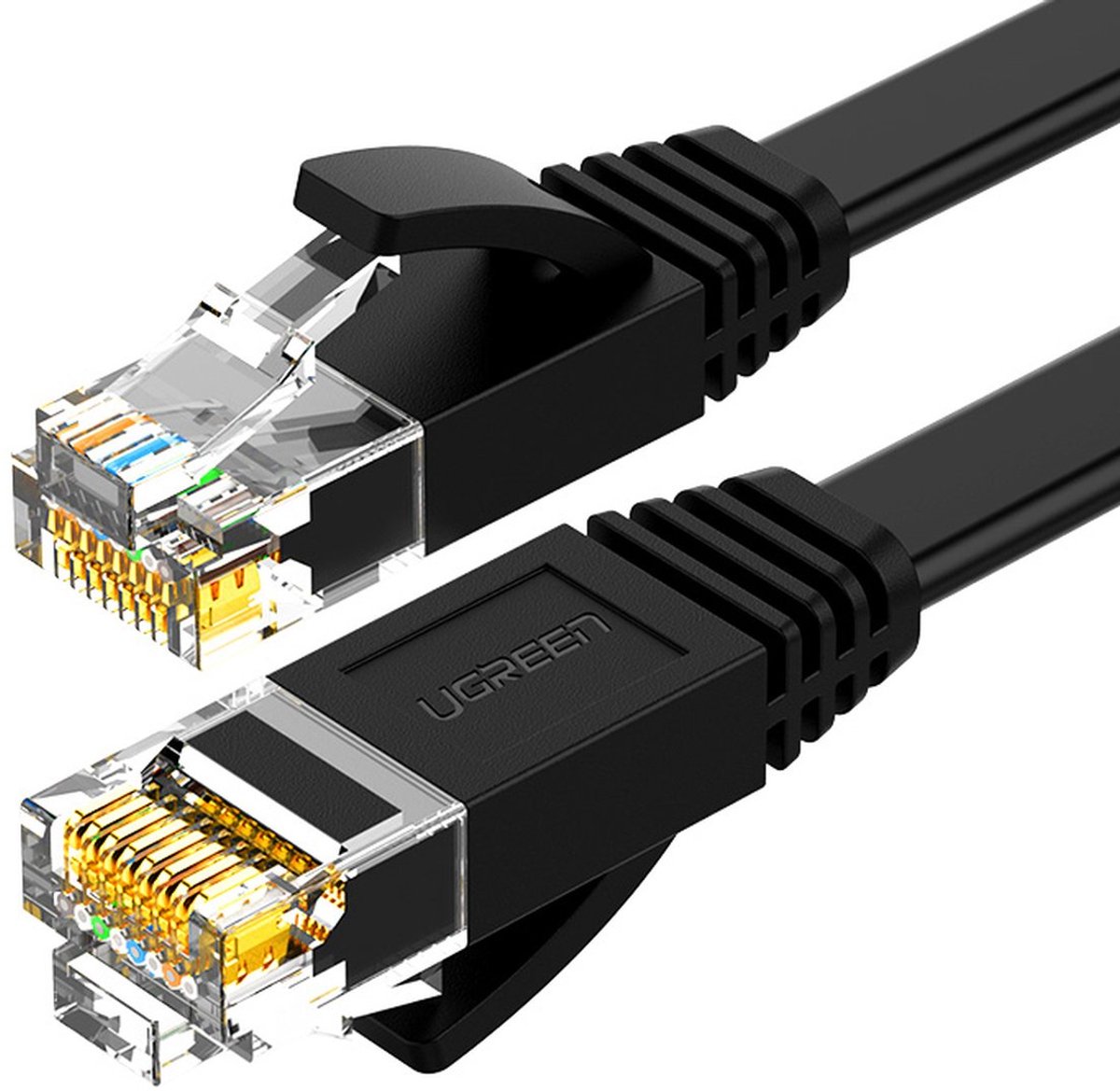 Ugreen - platte - LAN Ethernet-kabel Cat. - 6 - 8m - zwart - (NW102)
