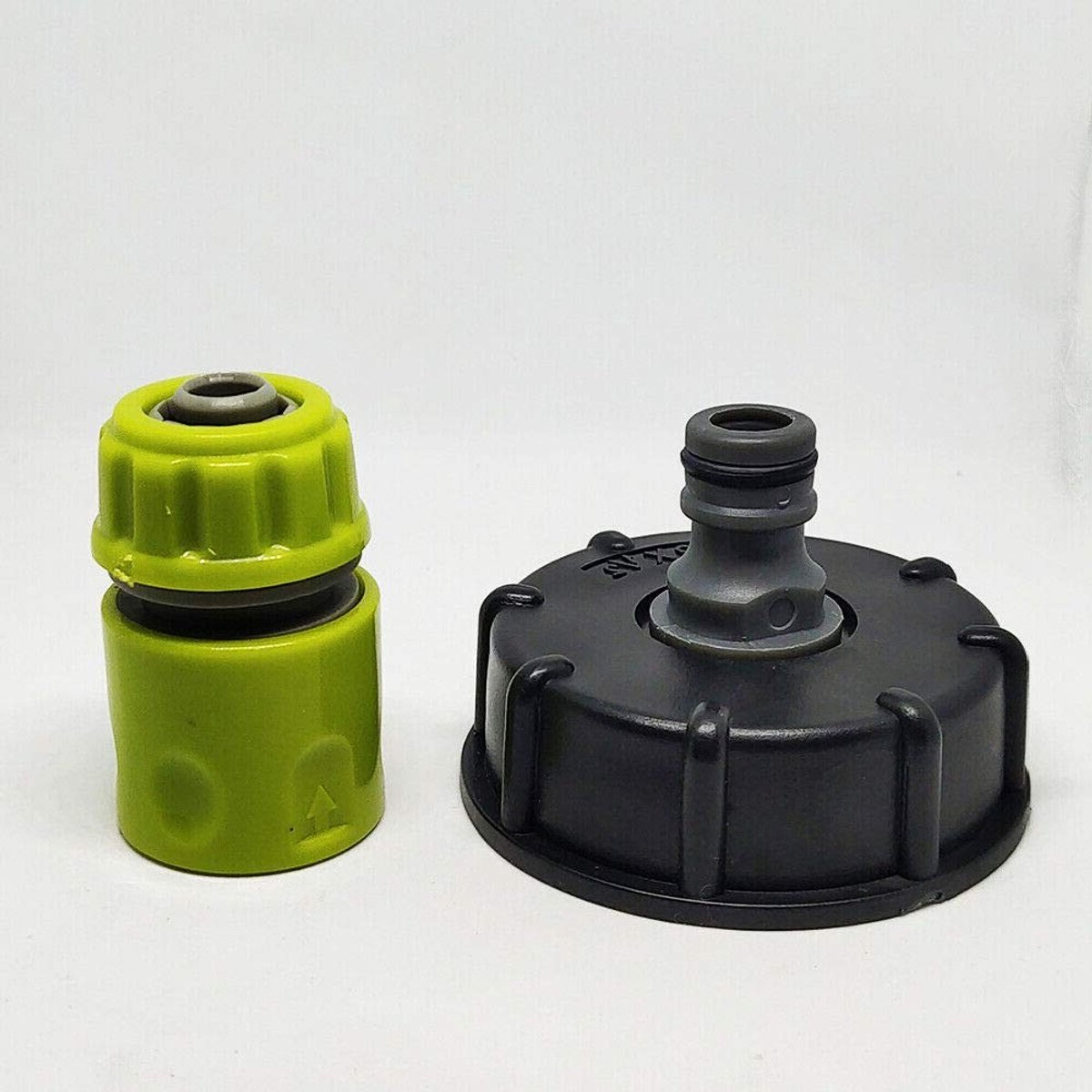 Dailygoods - Graden Tank Adapter - Tank Slang Connector - Messing Tap - Zwart Groen - Vervangende Valve Fitting - Geschikt voor tanks