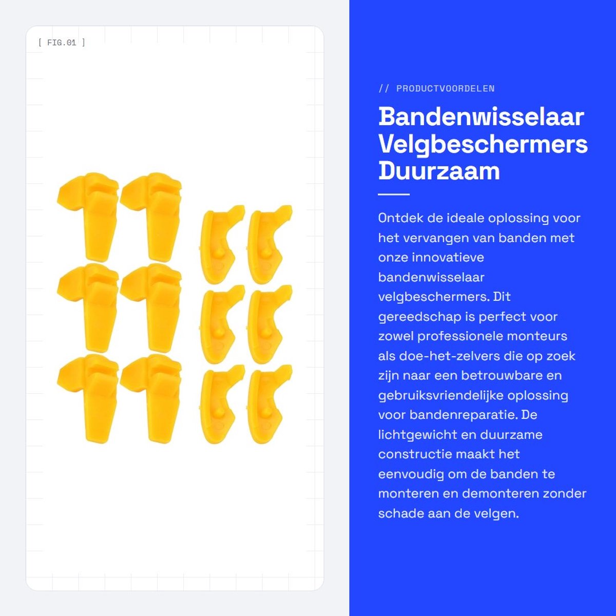 Dailygoods- Bandenwisselaar Duurzaam - Velgbeschermers - Demonteerbeugel - Bandenreparatiegereedschap - Lichtgewicht - Bescherming tegen slijtage