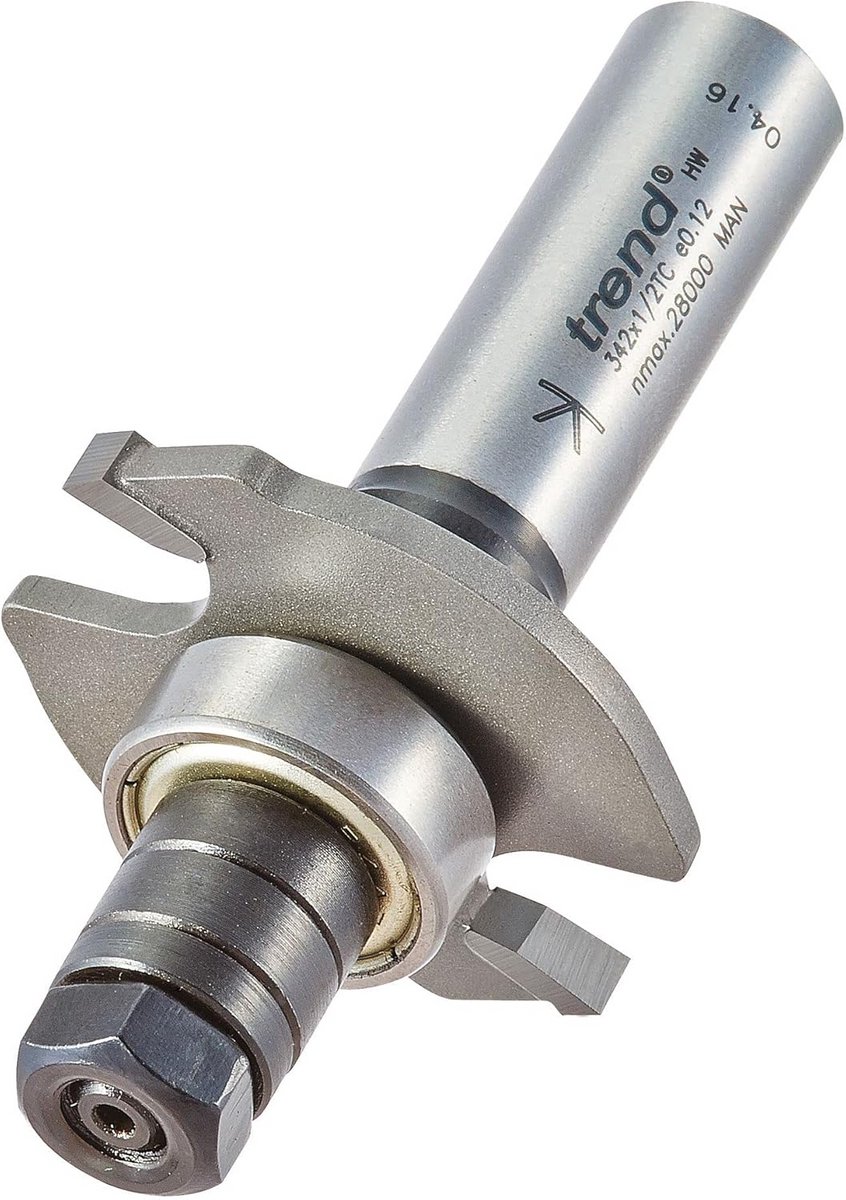 Houtfrees Set - Verbindingsfrees - Houtverbindingen Maken - PTFE Gecoat - 40 mm Snij Diameter - Zilver