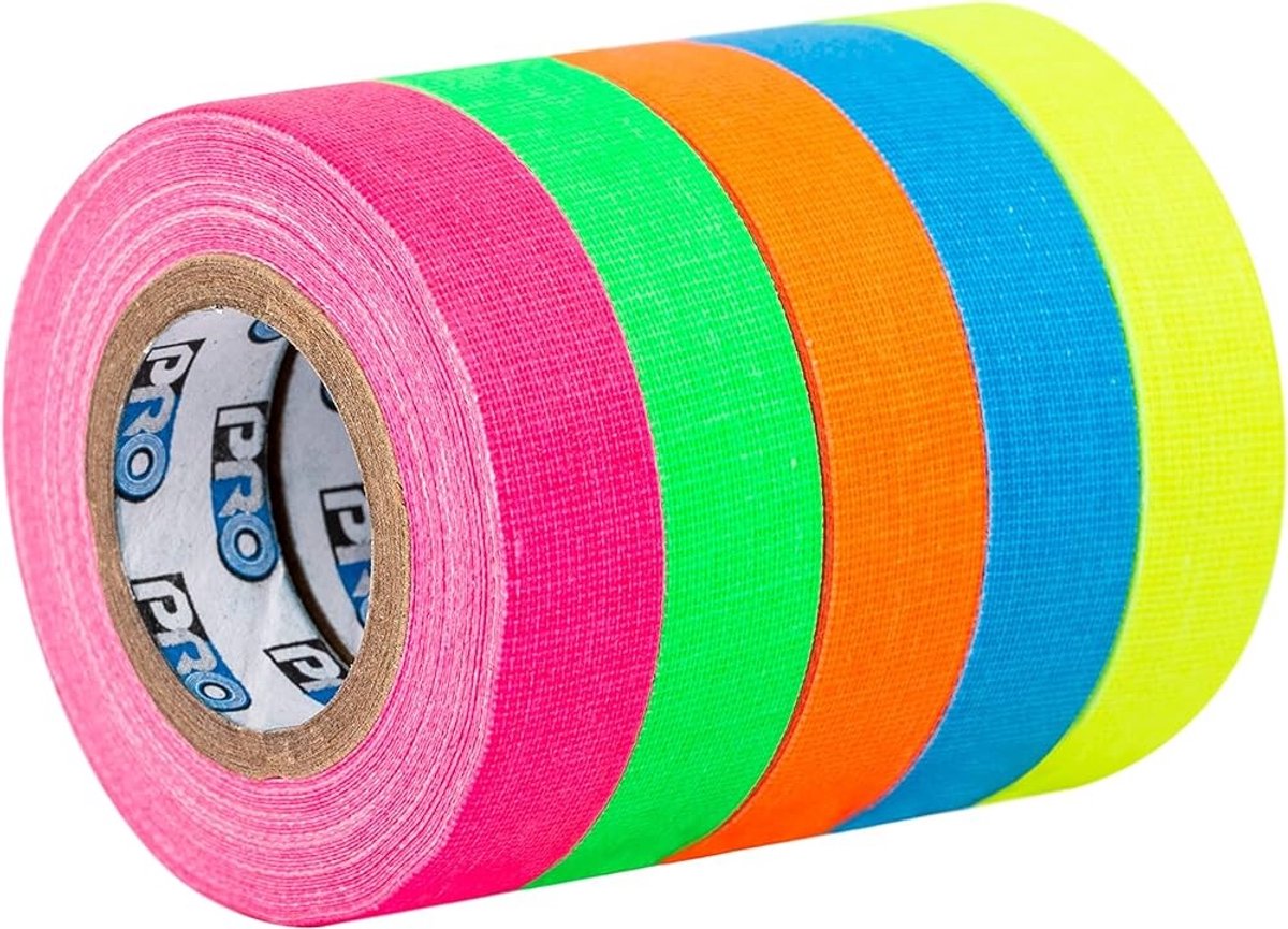Pro Tapes Pro Pocket Spike Fluor Minirollen (5 rollen / 12mm x 5,4 m)