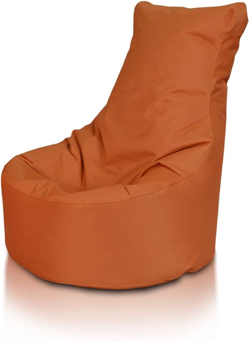 Zitzak met rugleuning - Fauteuil zitzak - Ontspannen zitten - Waterafstotende stof - 85 x 80 cm - Baksteen rood