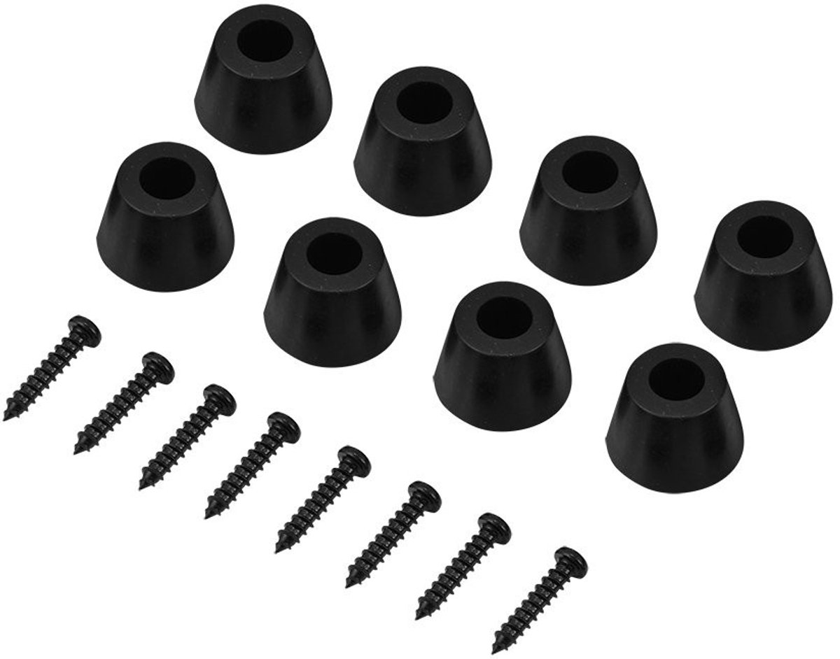 Dailygoods - Rubber Feet - Anti-Vibratie Pads - Duurzaam - 30x20mm - Vervangende Voeten - Geschikt voor Hi-Fi Speakers - 8 Stuks