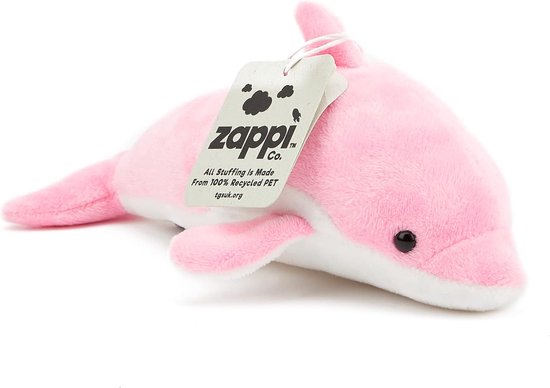 Zacht Knuffeldier - Pluche Speelgoed - Kinderspeelgoed - Machinewasbaar Ontwerp - 19 cm - Roze Dolfijn — afbeelding 3